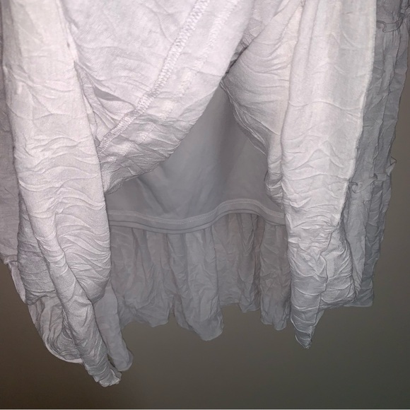 AGB White Tiered Maxi Skirt Bohemian M - Picture 6 of 8